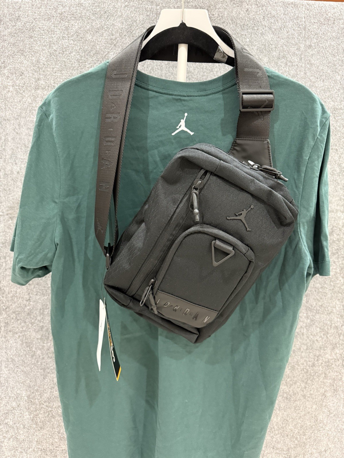 NEW Jordan Nike Air Hesi Crossbody Bag Black One Size