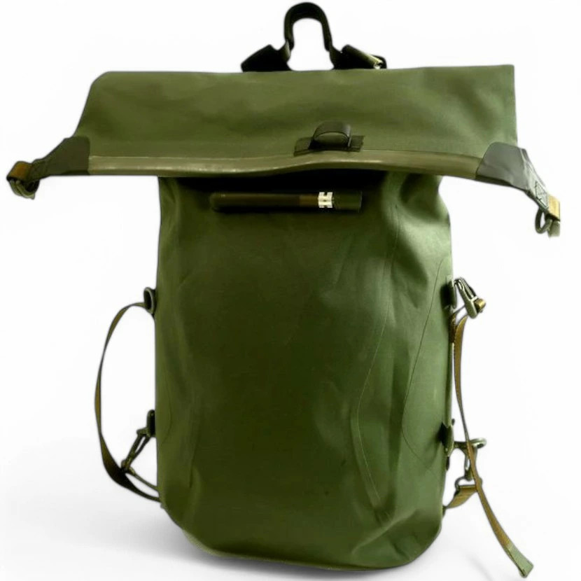 Import duty included for US buyers F/CE. Waterproof Seamless Rolltop Backpack O