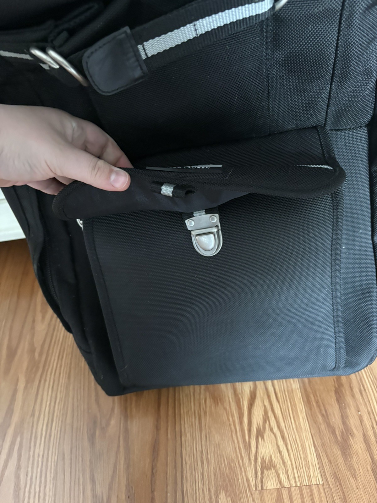 NEW Polo Sport Ralph Lauren Rolling Backpack Wheeled Carry On Travel Bag Black