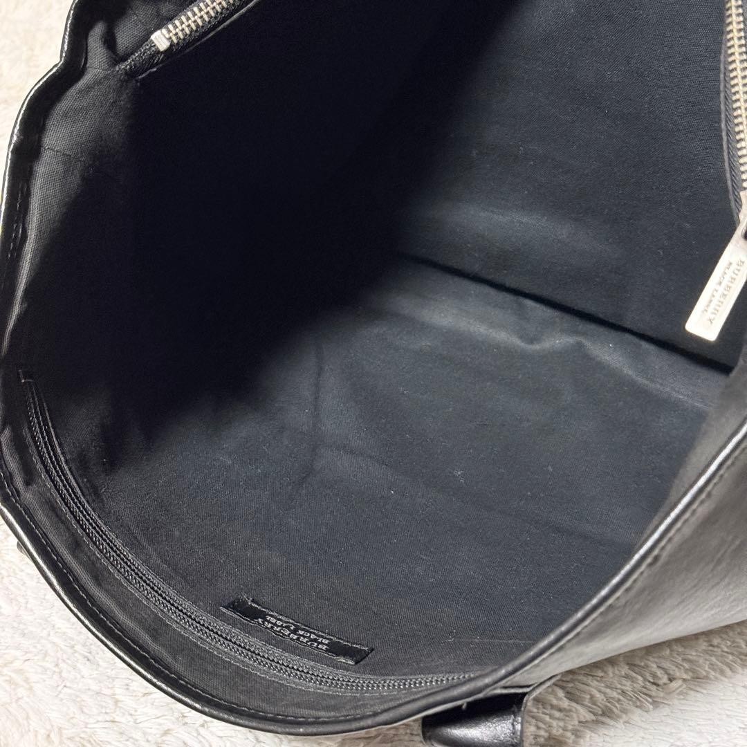 Authentic Burberry Black Label Leather Business Tote Bag 31.5cm x 42cm x 7.5cm B