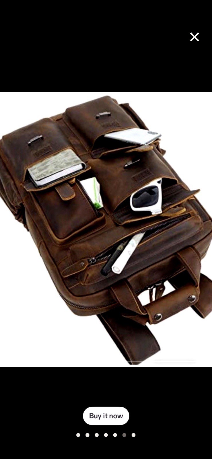 Crazy Horse Leather Backpack – Handmade Men’s Laptop Backpack |Custom NAme