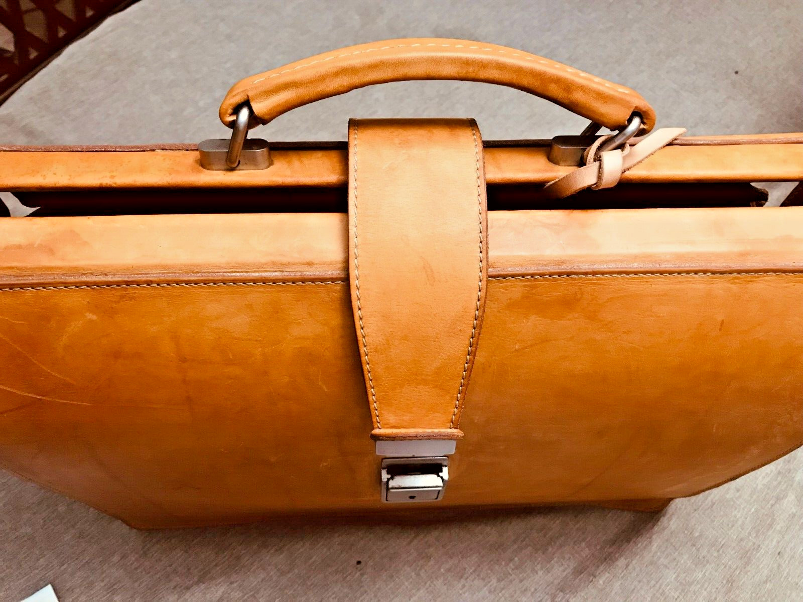 ORIGINAL BREE Tan Heavy Leather Briefcase Lawyer – Doctor Bag …. GERMANY