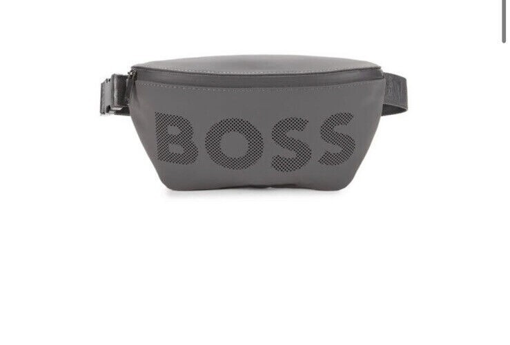 New HUGO BOSS BIG Logo Print Belt Bag Rubber Bumbag Fanny Pack Unisex Travel