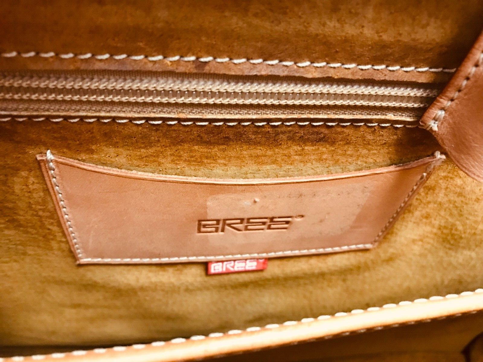ORIGINAL BREE Tan Heavy Leather Briefcase Lawyer – Doctor Bag …. GERMANY
