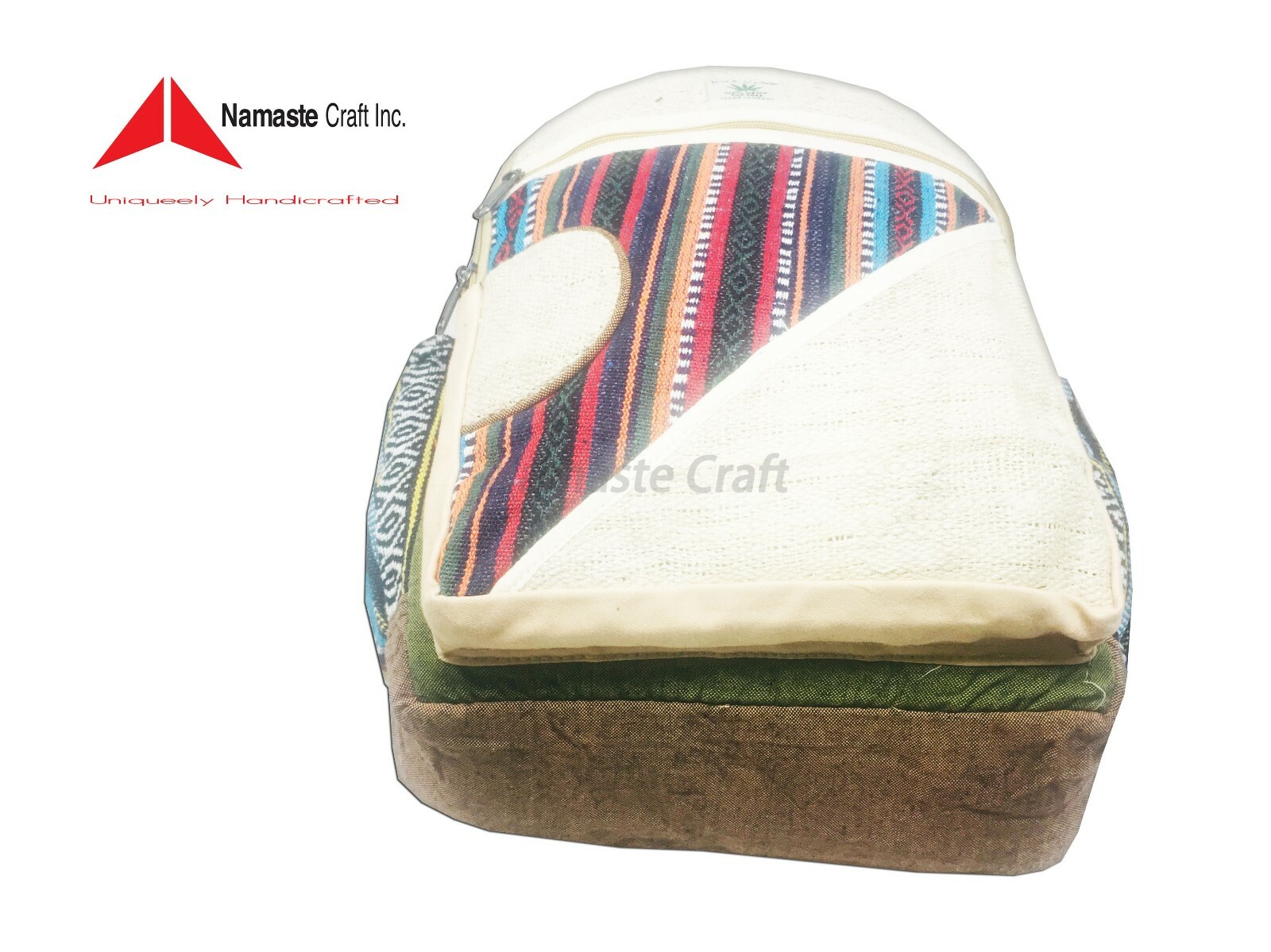 Pure Hemp Multi Pockets laptop Sleeve – Fashionable Travel backpack Nepal Made