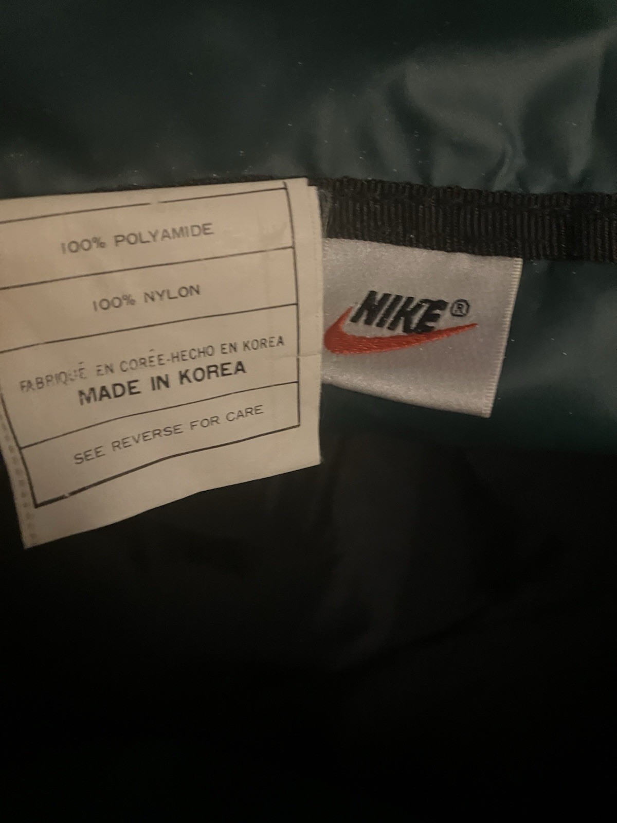 Vintage Nike Athletic Brand Duffle Bag Green 90s Gym Bag Carry On Swoosh Luggage