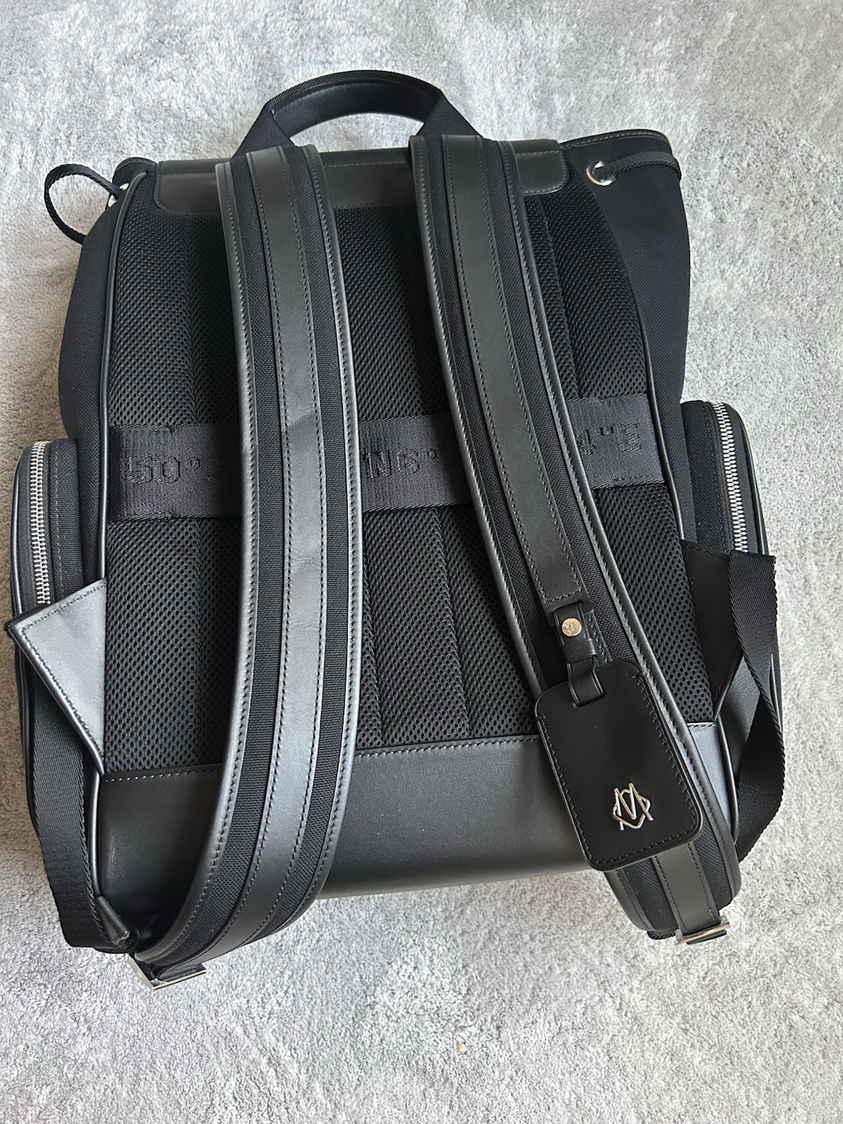 RIMOWA Never Still Flap Large Backpack Black Canvas Leather New Without Tags