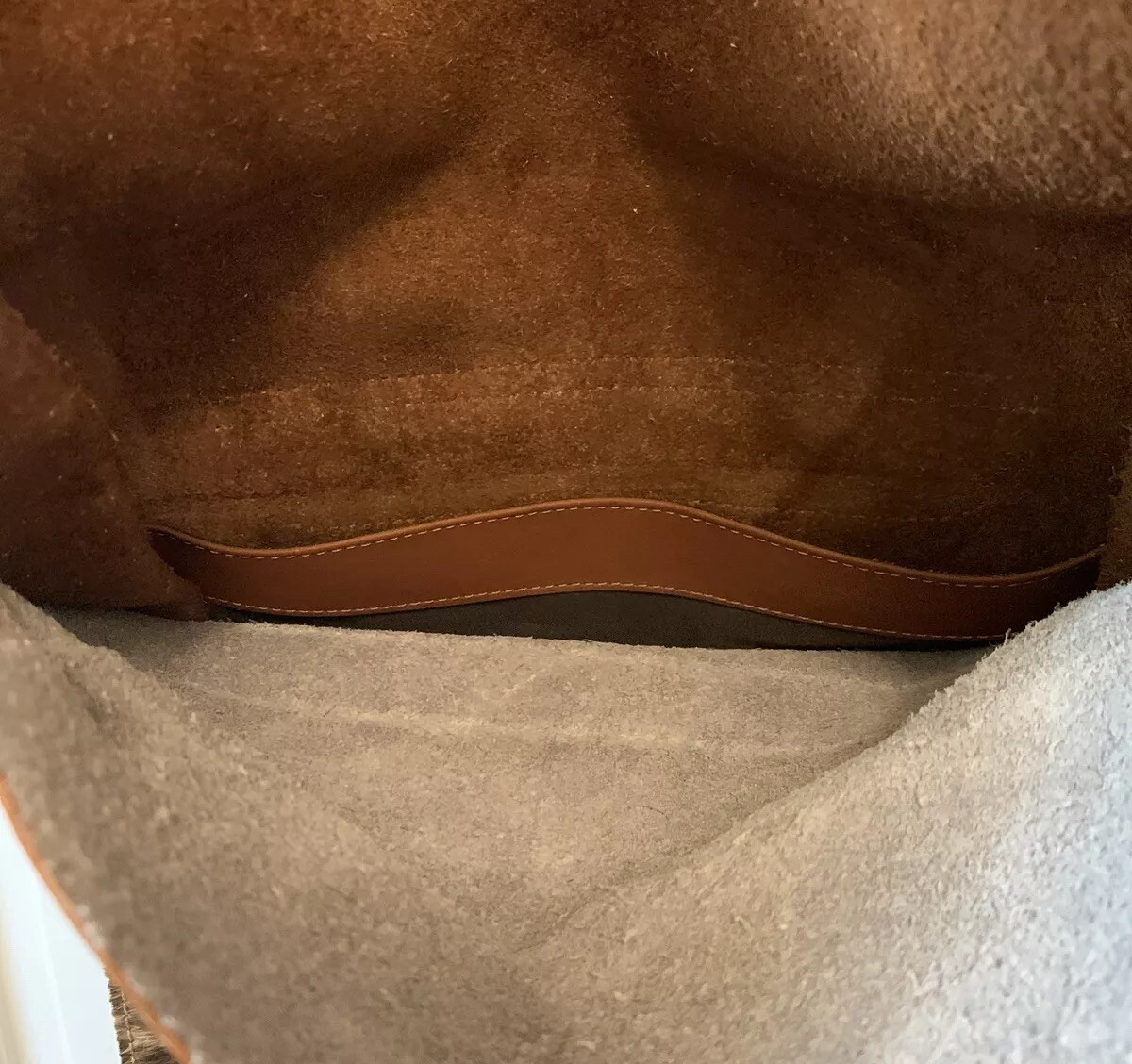 Natural Cowhide Leather Backpack Laptop Bag Brown Tan Custom Hide New