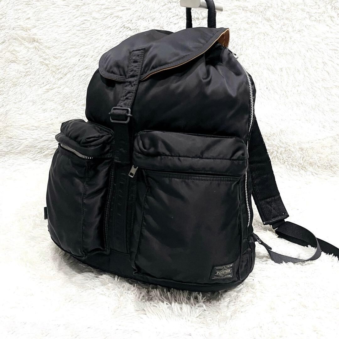 Porter Tanker Backpack Black Nylon Large A4 622 79312 Unisex Japan Rare 65