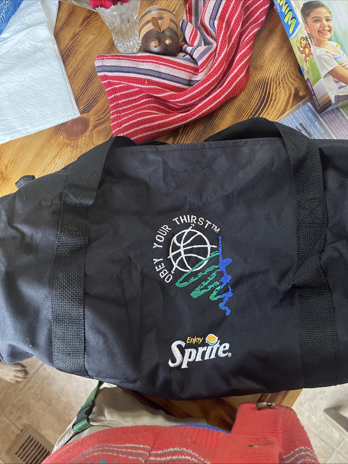 Sprite Obey Your Thirst Stitched 90s Promotional Small Duffle Bag New Condition