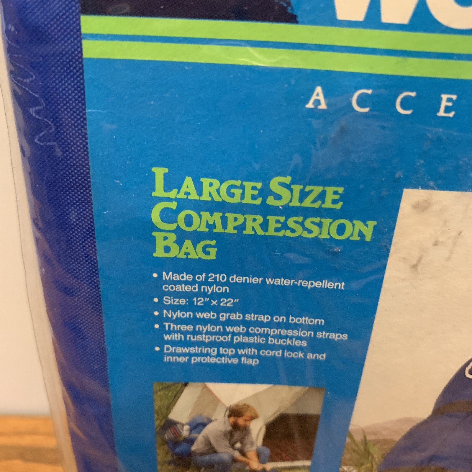 Wenzel Large Size Compression Bag With Nylon Web grab straps on bottom