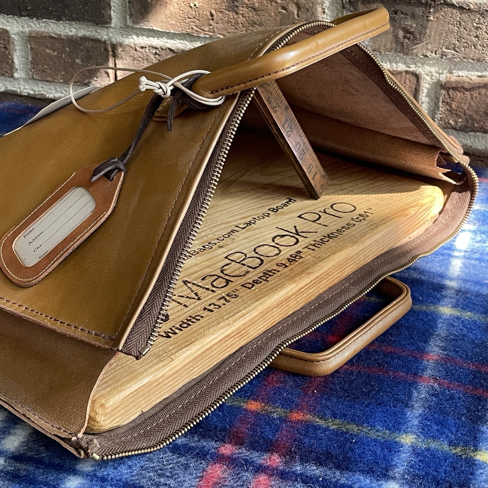 RARE VINTAGE SABRA 1970 BRITISH TAN LEATHER MACBOOKBOOK BRIEFCASE BAG R$698