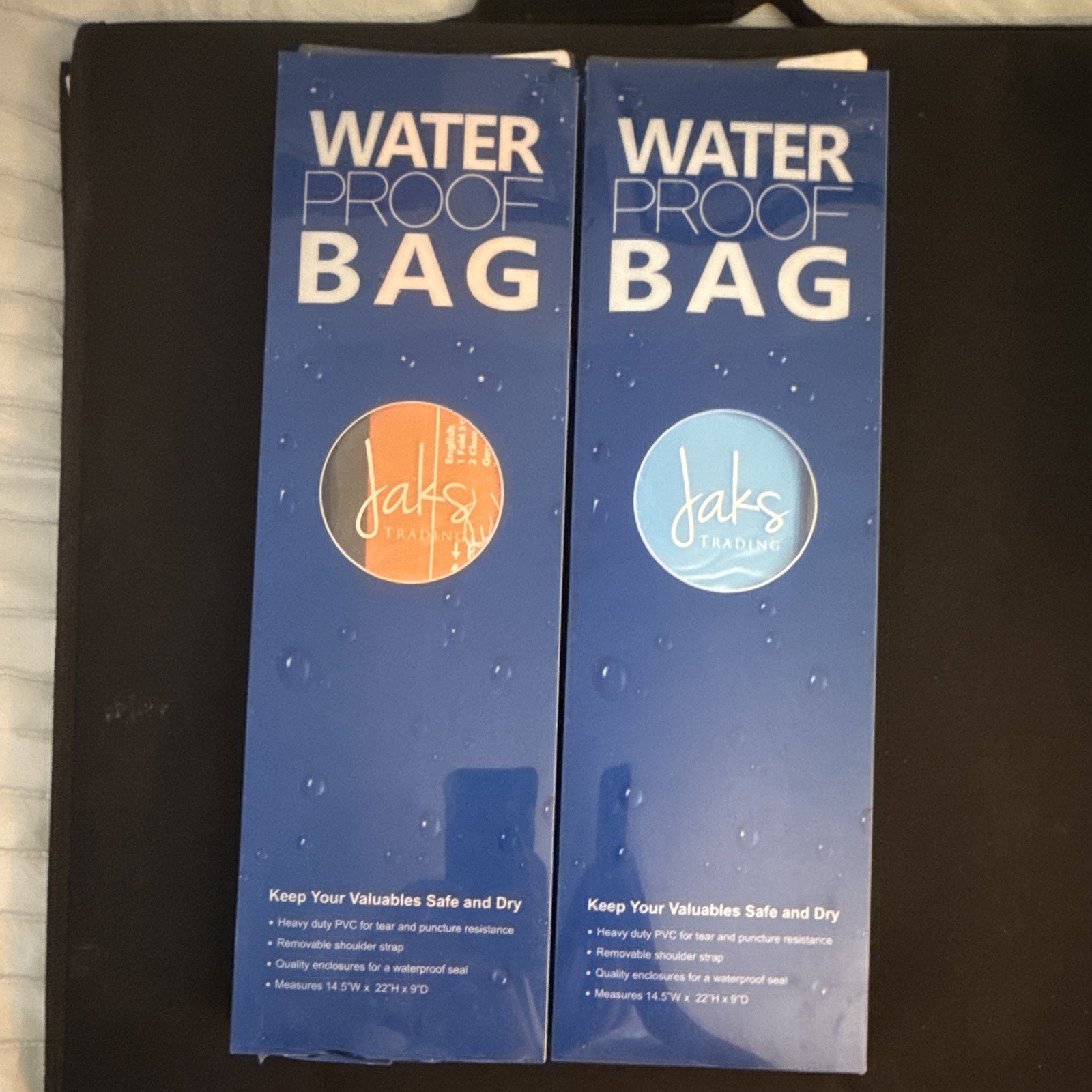Jaks Trading Blue Waterproof Shoulder Bag w/ Buckle Closure & Removable Strap