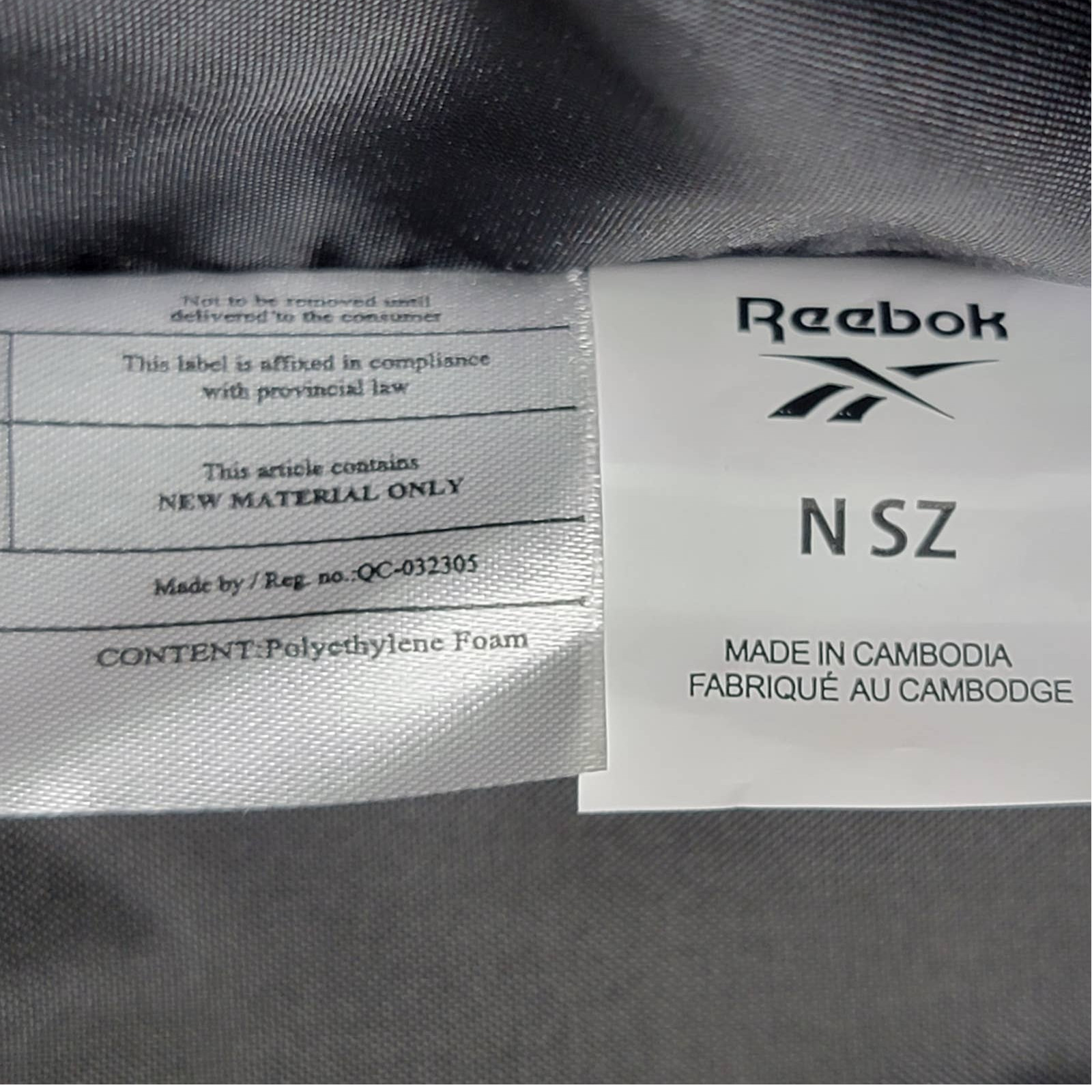Reebok Reed Dopp Kit Toiletry Bag Travel Case Gray Camo 2 Compartment Zippers