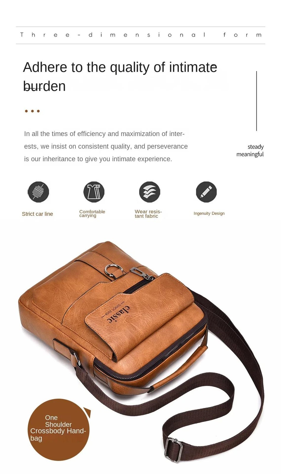 Men Crossbody Bag Men Shoulder Bags Zippers Handbags Large Capacity Artificial L