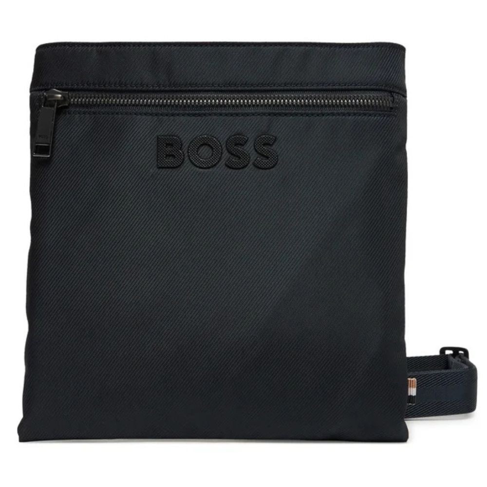 Hugo Boss Mens Dark Blue Zipper Catch 3.0 Adjustable Polyester Envelope Bag OS