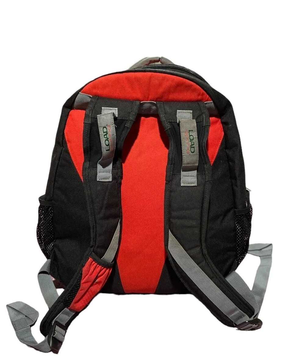Adidas Prime Backpack with LoadSpring Straps, Red/Gray/Black Laptop School Bag