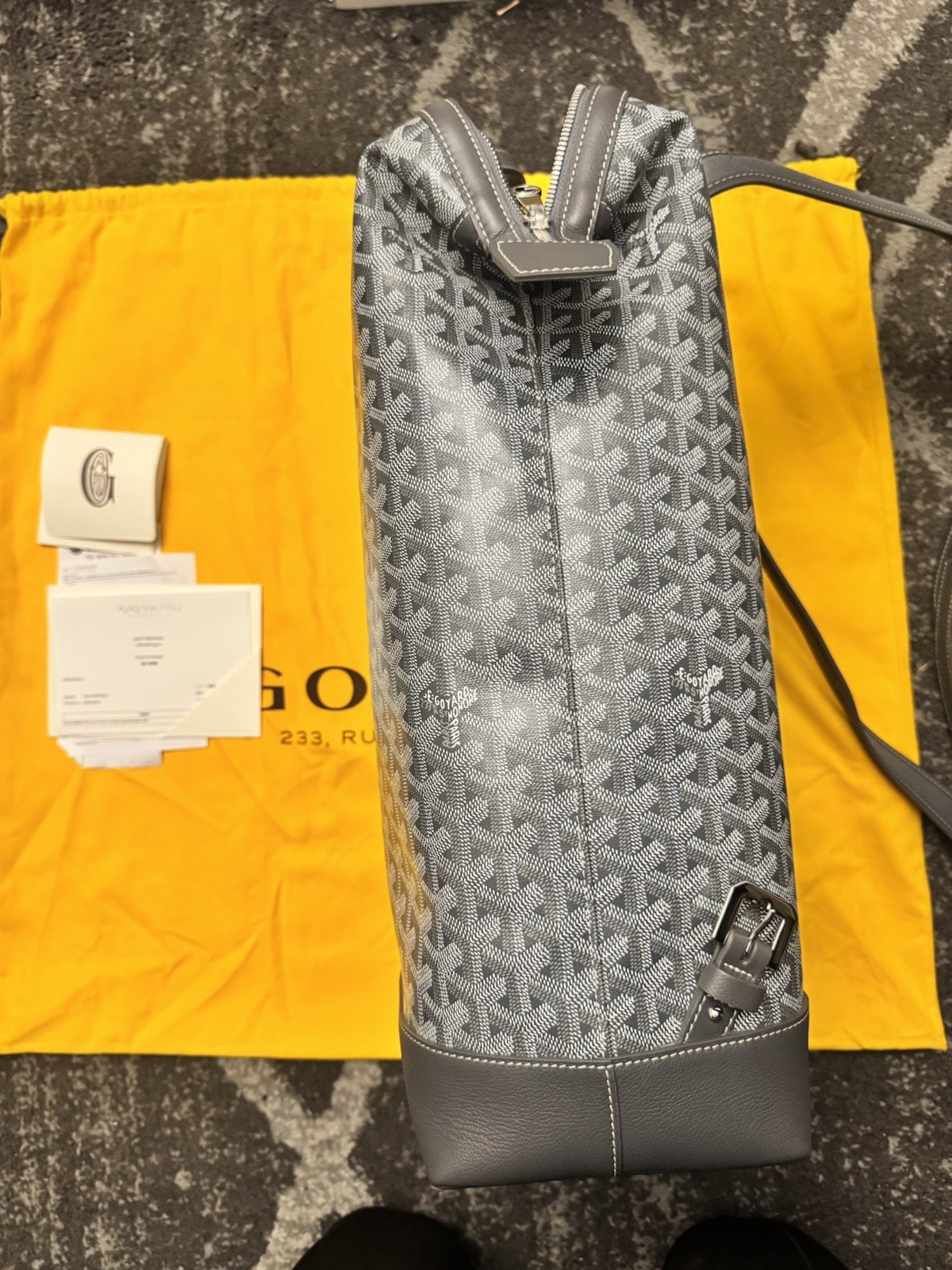 Grey Goyard Cisalpin Backpack