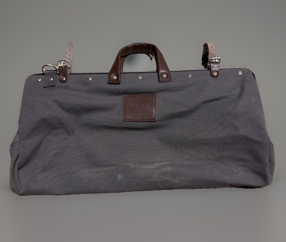 Doctor’s Style Line Of Trade Handle Cotton Travel, Weekender, or Business Bag