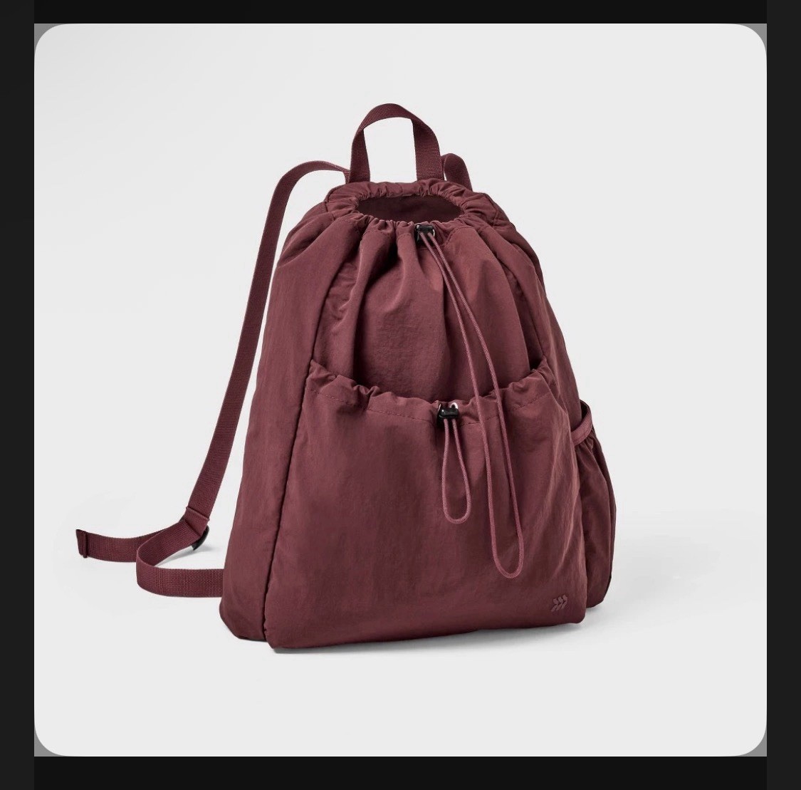 Reseller Lot Of 12 🚨 All in Motion 20L Cinch Backpack- Water Resistant- Maroon