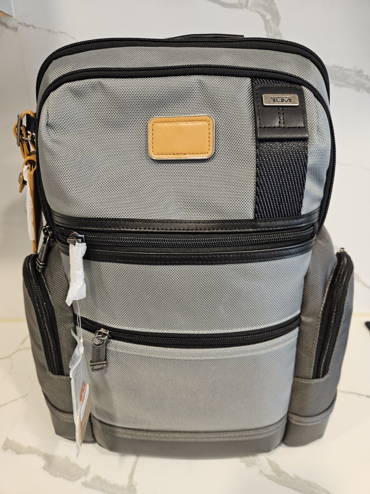 NEW Tumi PARRISH 16.0” Ballistic Nylon Laptop Backpack – GRAY w/ TAN accents