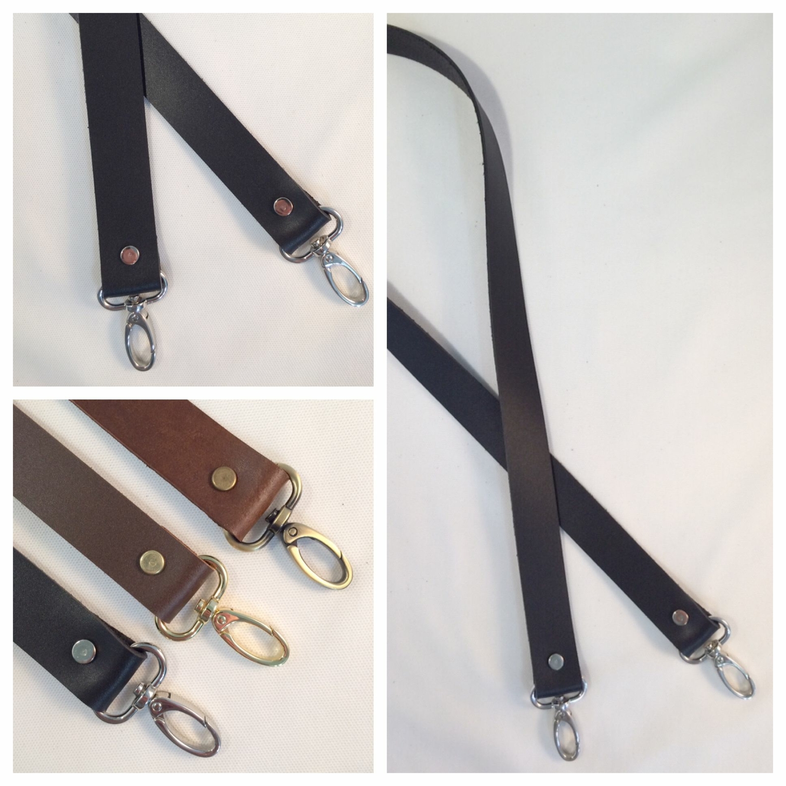 5/8″ Quality Wide Leather Cross Body Purse Bag Strap NEW 5 Lengths 3 Colors New