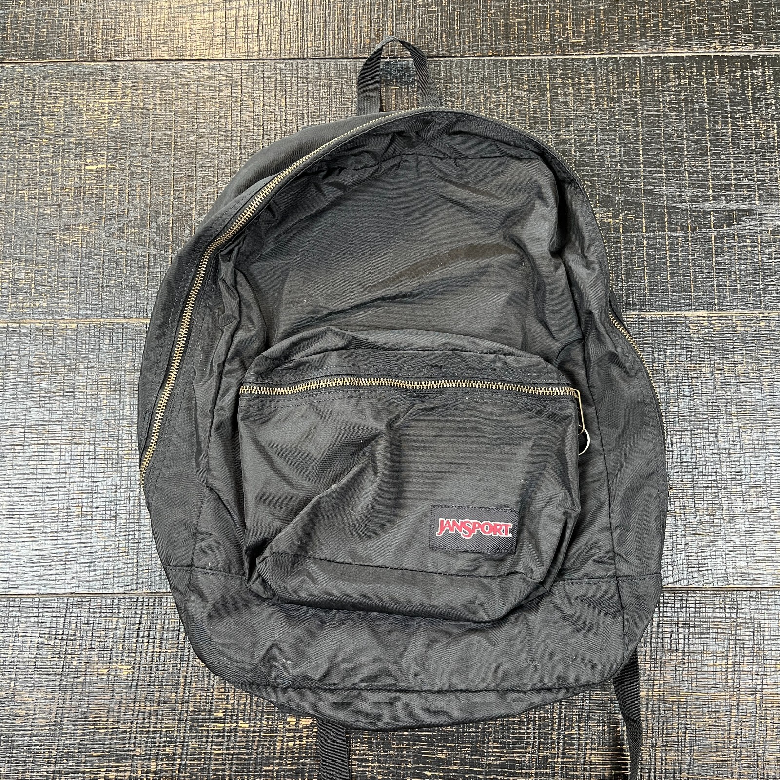 JanSport Super FX JS0A3C5J Deep Black Silver Metal Backpack