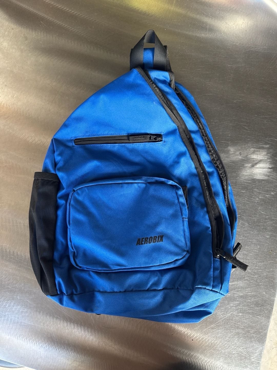 Aerobix Blue Single Strap Sling Backpack Shoulder Bag