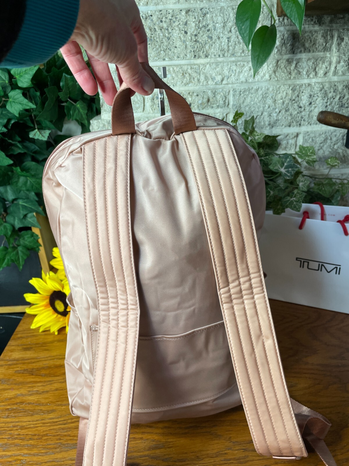 NWT TUMI ROSA PACKABLE BACKPACK FOLDABLE SHOULDER LARGE BAG TRAVEL CARRYON