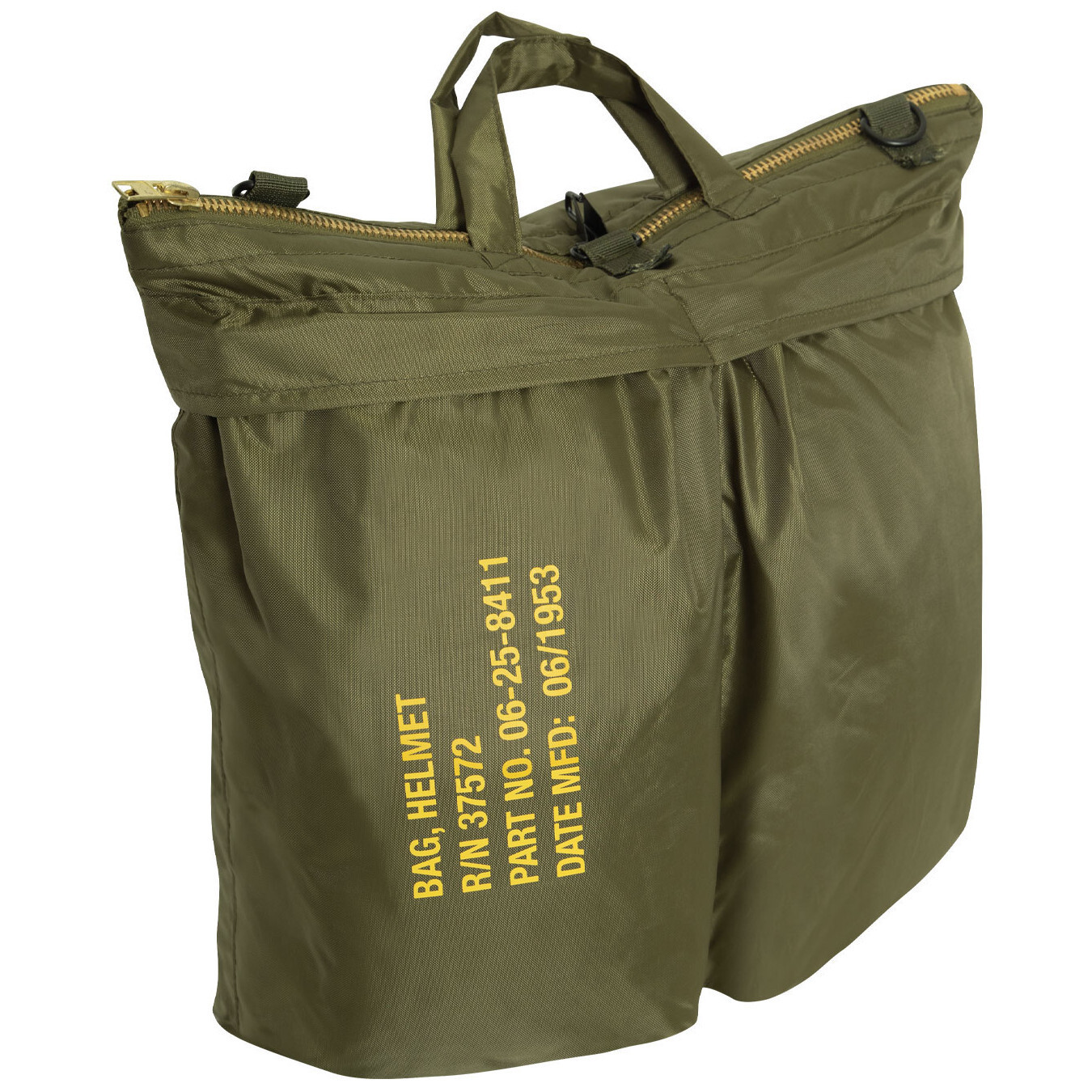 Olive Drab Printed Flyers Helmet Bag Air Force Style Military Gear Bag Bikers