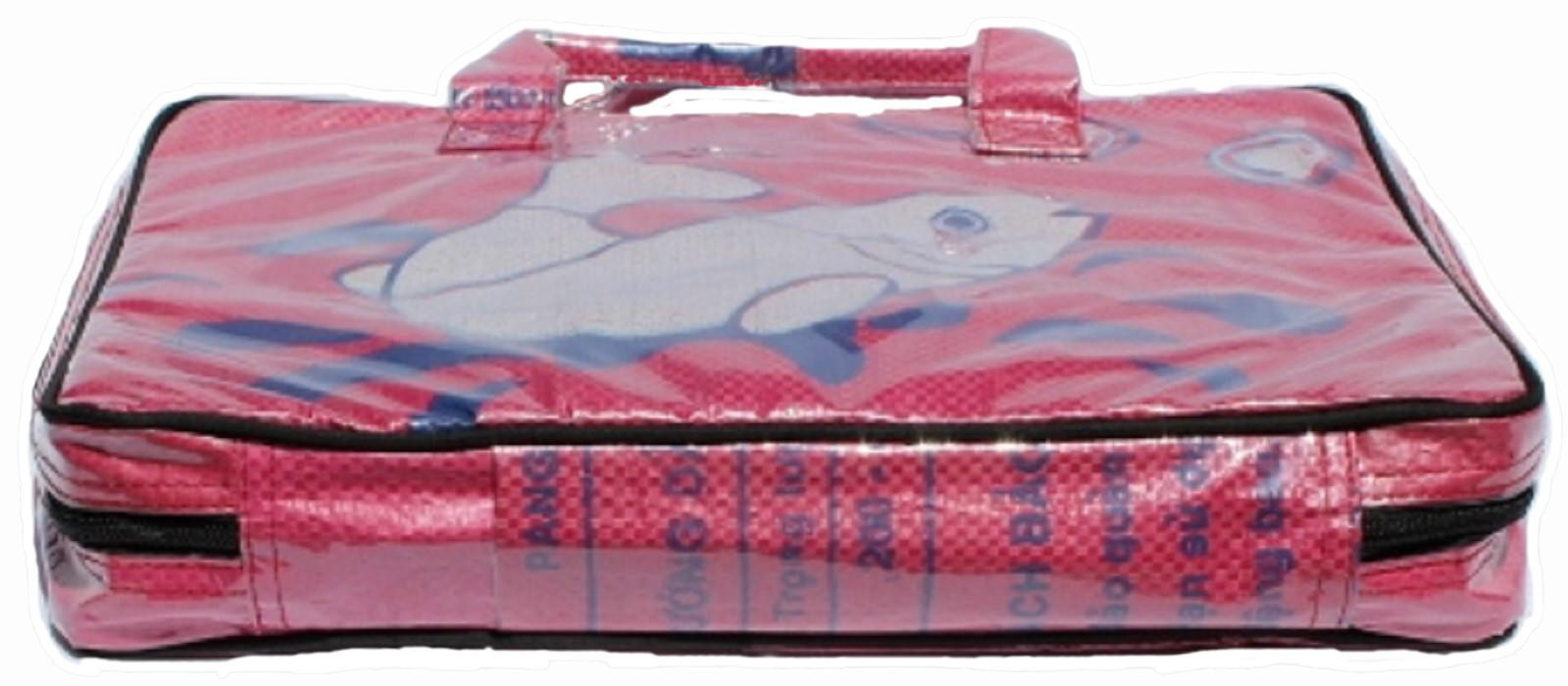 Fair Trade Recycled Fish Feed Laptop Bags Deluxe 36cm wide x 28cm with handles