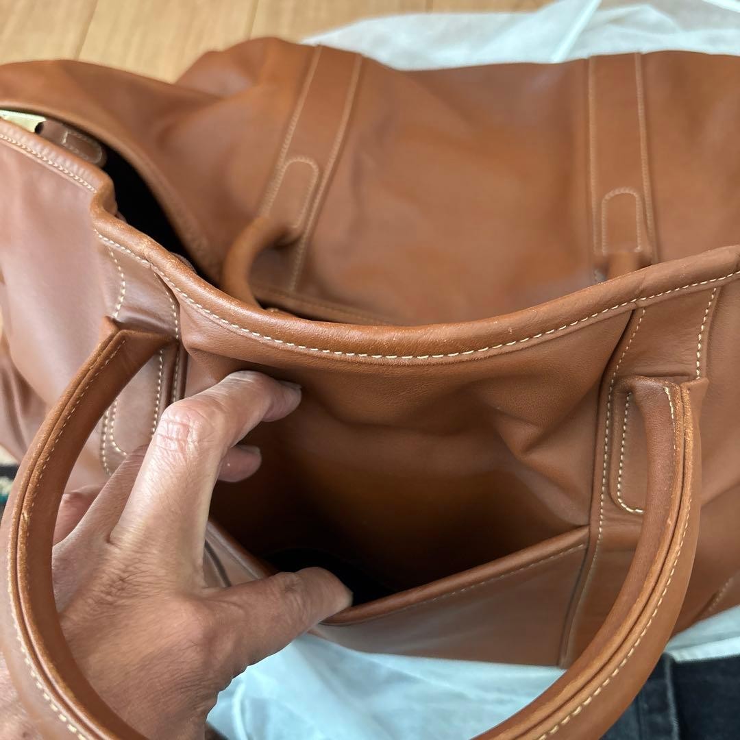 COACH Vintage Leather Boston Bag Brown Large Travel Duffle USA Made