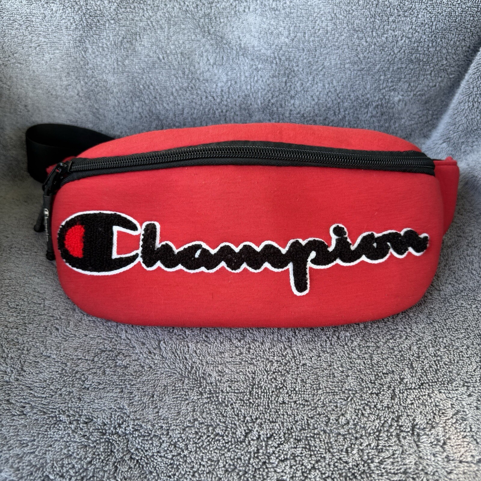 Champion Red Black Waist Pack Fanny Pack Belt Bag Running Walking