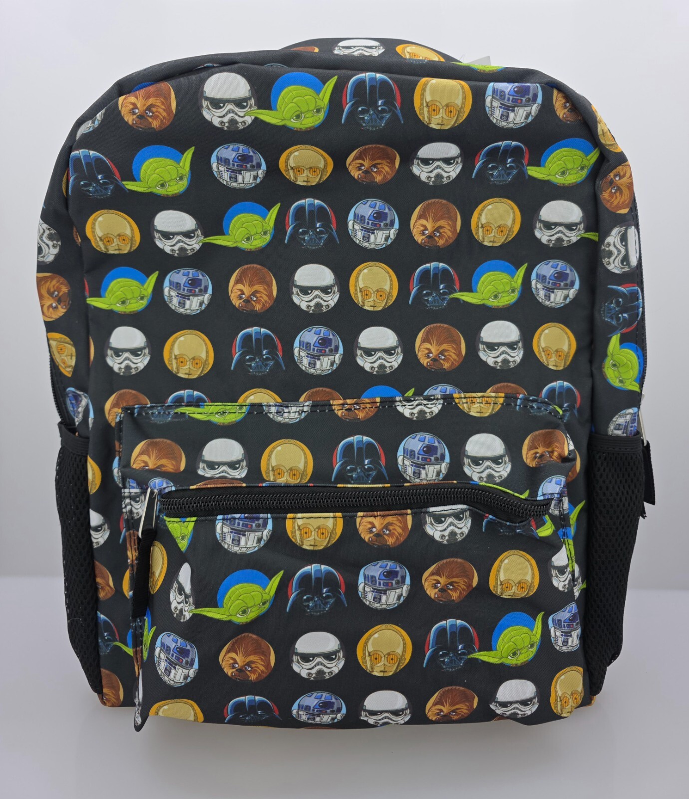NWT Disney Star Wars 15″ Backpack Adults Kids Unisex Yoda Darth Vader R2-D2