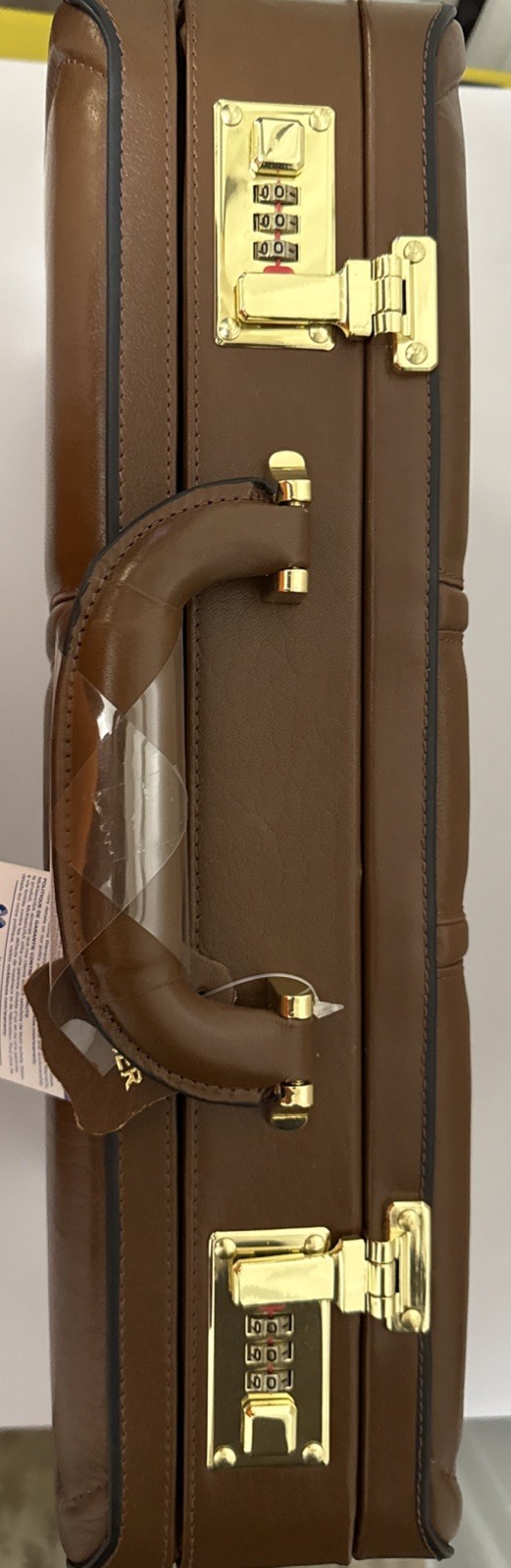 McKlein 80464 Coughlin 80464- Brown Leather Expandable Attache Case