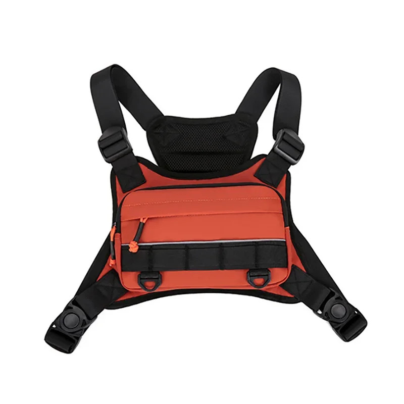 Front Chest Bag Camping Vest Backpack for Men Women Running Tactical Pack Sports