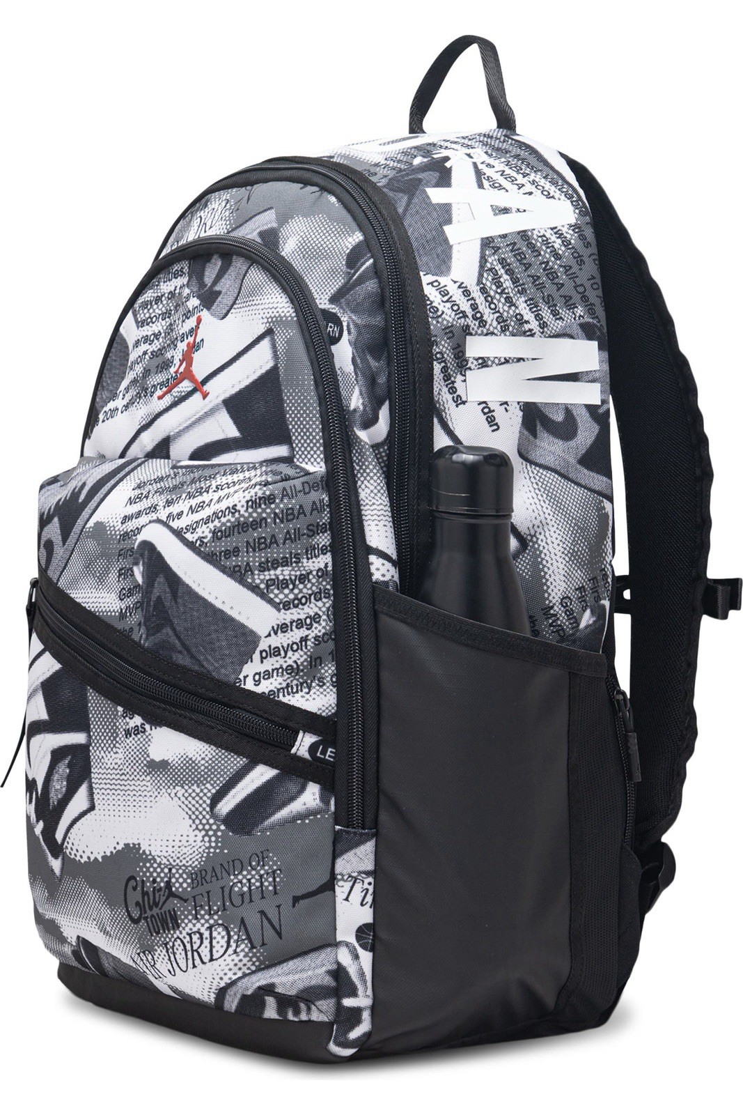 New Jordan Air Patrol Backpack White And Black Iconic Logo Print