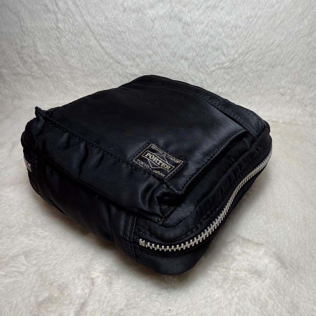 Authentic Porter Yoshida Shoulder Bag 2-Way Nylon Black 20cm x 19cm x 4cm