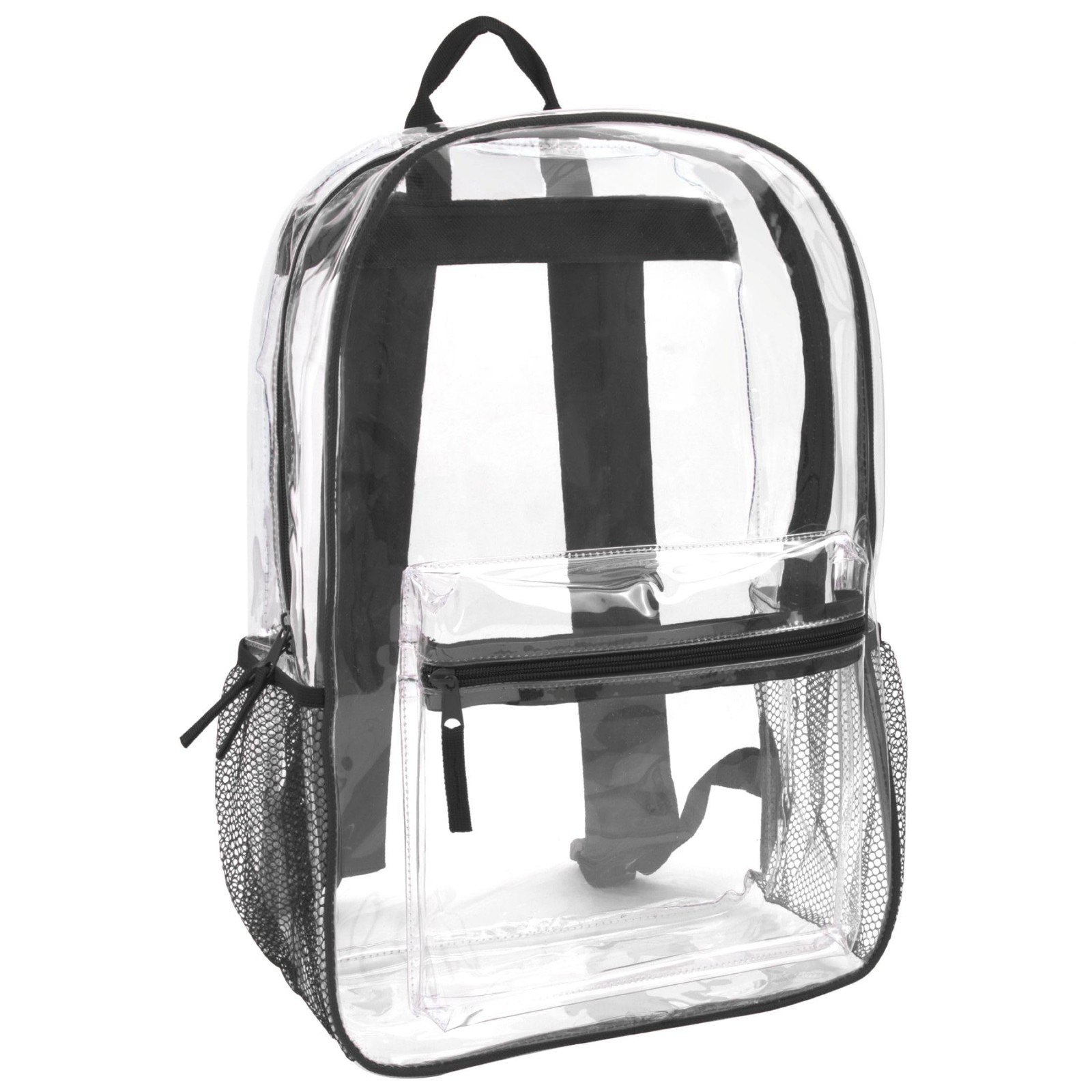 Heavy Duty Clear Backpack with Padded Straps & Side Pockets – Kids School, Stadi