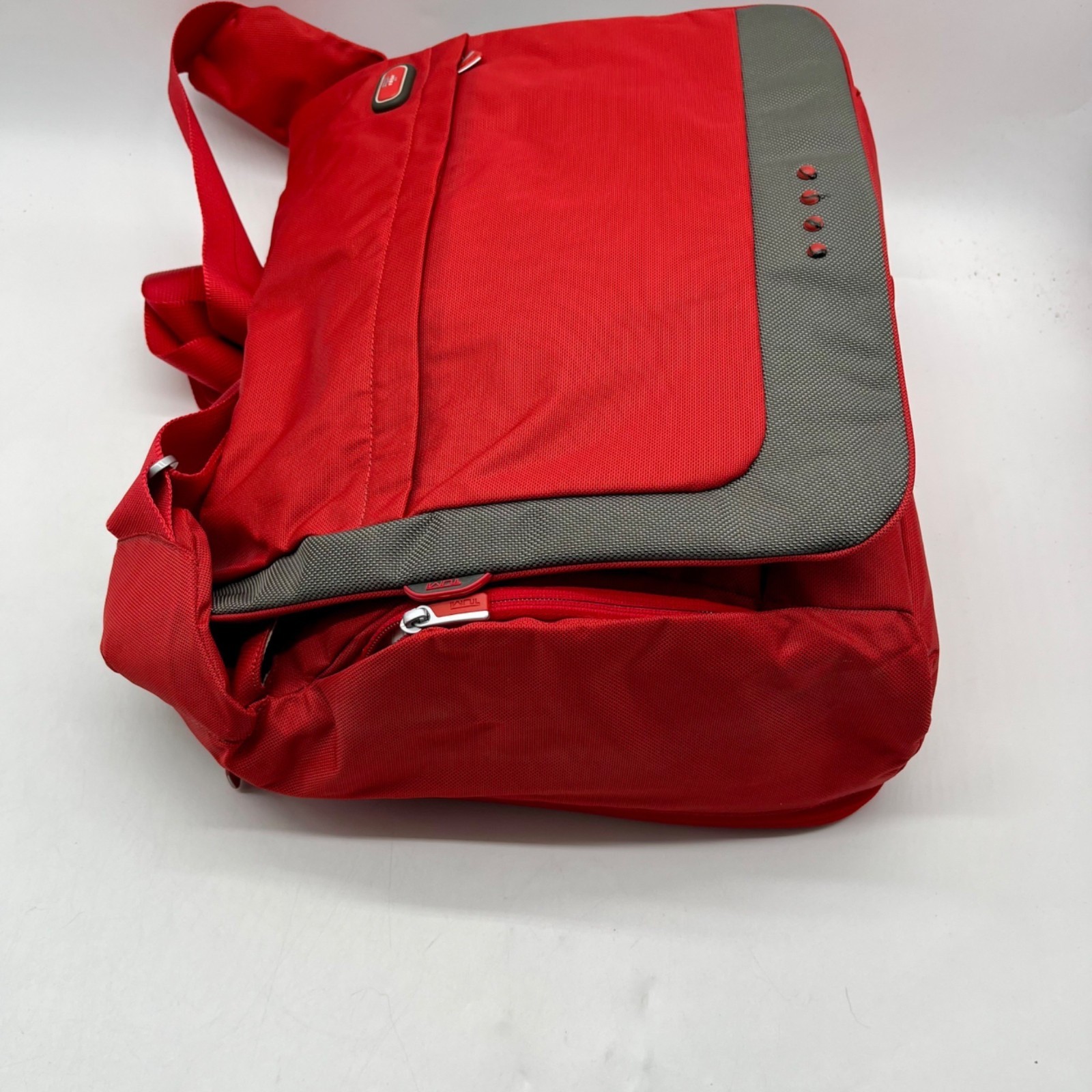 Tumi Red T-Tech Messenger Bag
