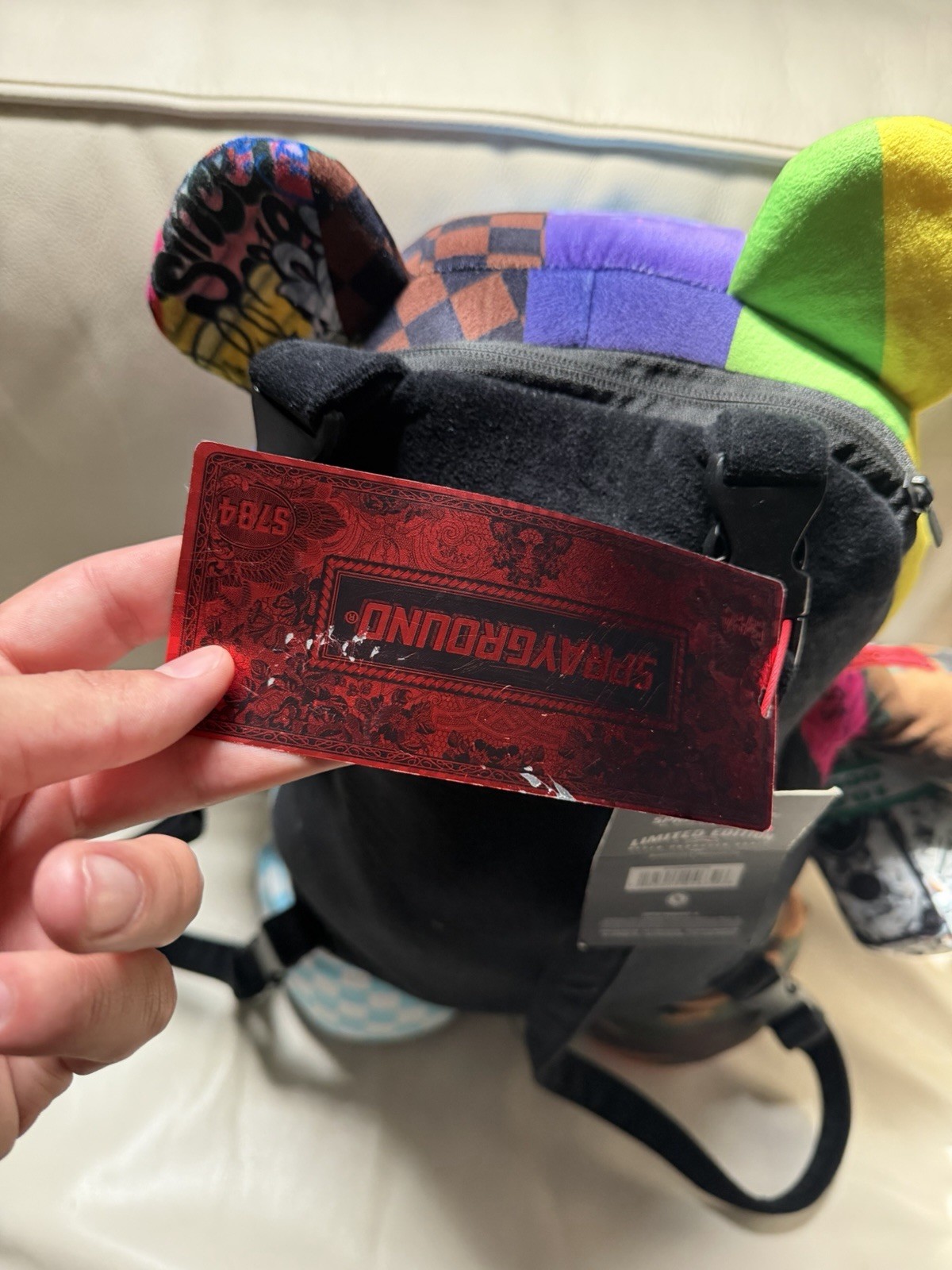 sprayground teddy bear limited edition backpack