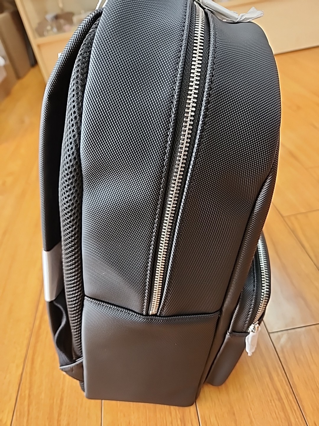 Lacoste Classic Backpack Black Croc Logo Product Ref:NH4430HC