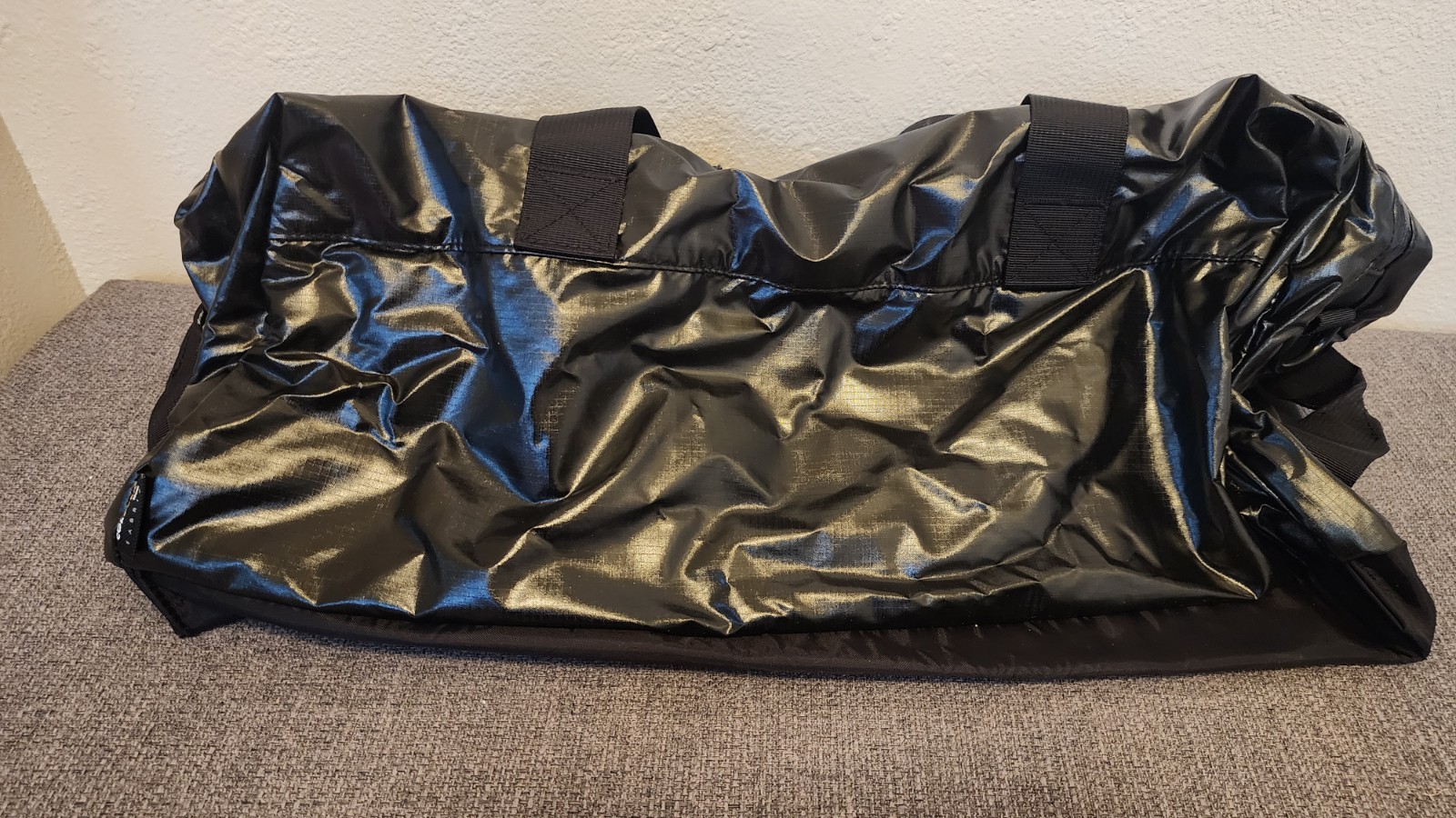 SUPREME DUFFLE BAG BLACK FW17 REFLECTIVE LOGO CORDURA FABRIC BRAND NEW