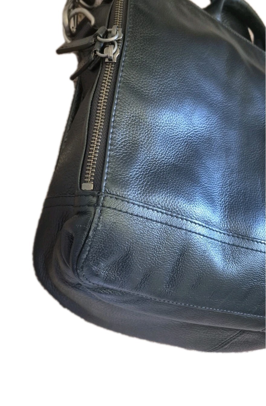 NWT Banana Republic Leather Messenger Bag Briefcase Commute $228 Flaw On Leather