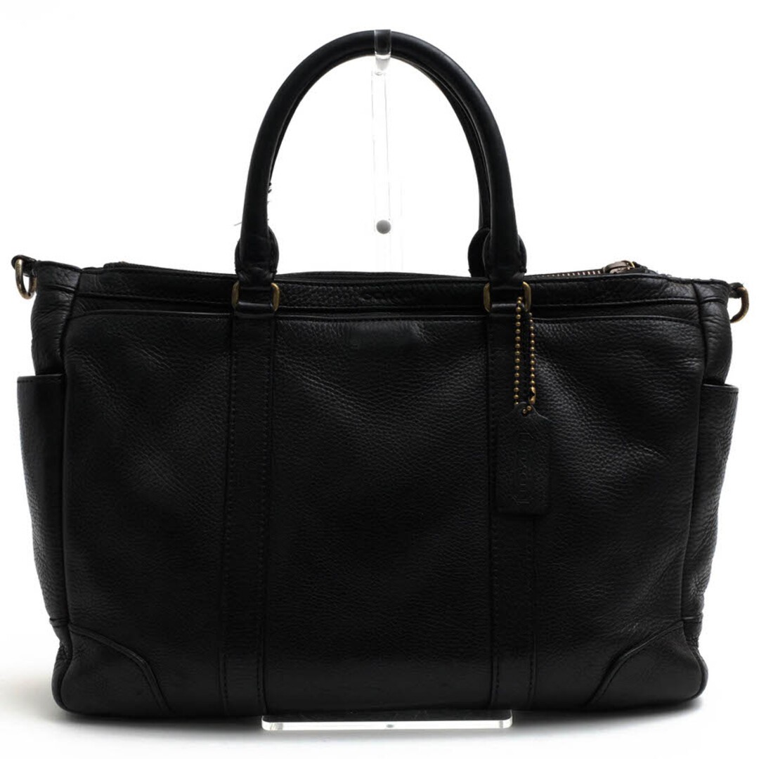 COACH Bleecker Metropolitan Pebble Leather Bag 71067 Black 40cm/15.7in