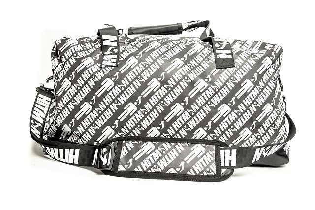 Hitman Hustler Duffle, 3M reflective Hitman print interior and exterior