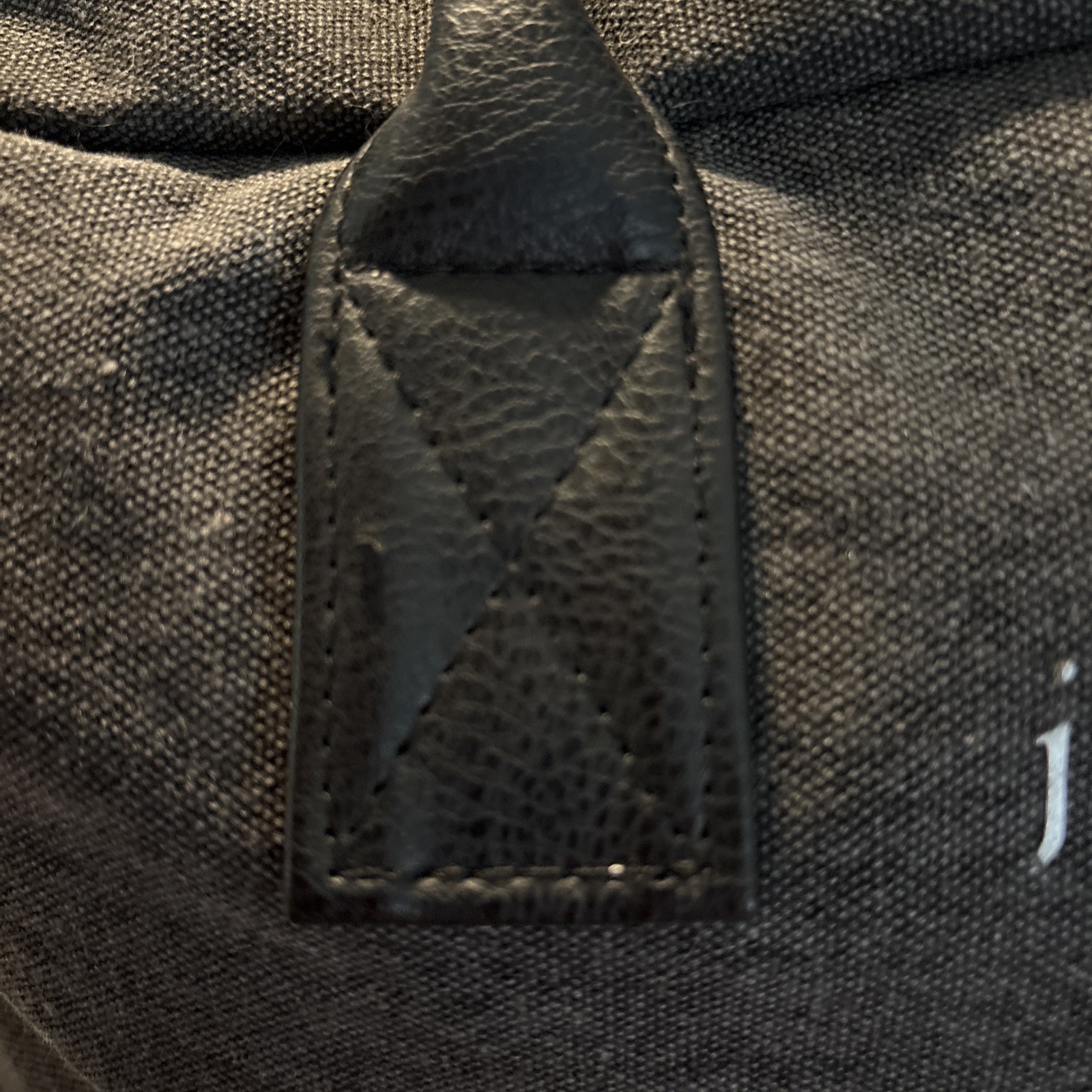 Duffle Bag John Varvotas Men’s Dark Gray Canvas Handled Weekender Gym Tote