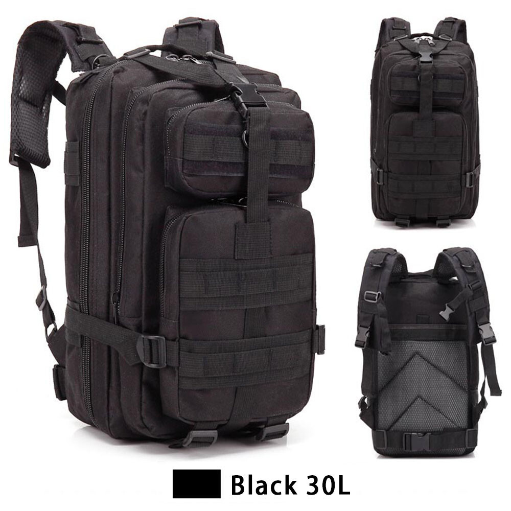 30L Military Tactical Backpack Large Army Assault Pack Molle Bugout Bag Rucksack