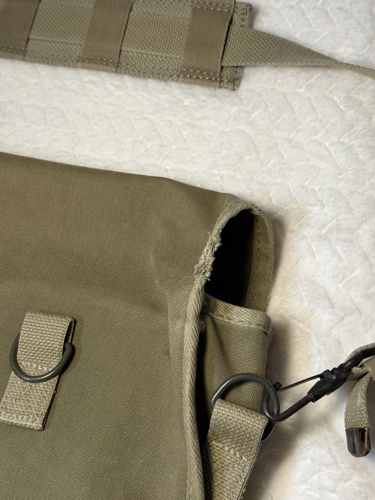 Banana Republic Vintage Khaki Messenger Bag 1980’s Safari Travel – 100% Cotton