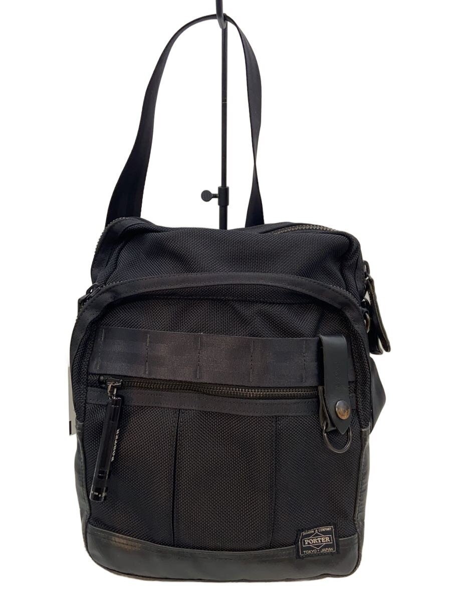 Authentic PORTER Shoulder Bag Black 12cm Depth 27cm Height 23cm Width